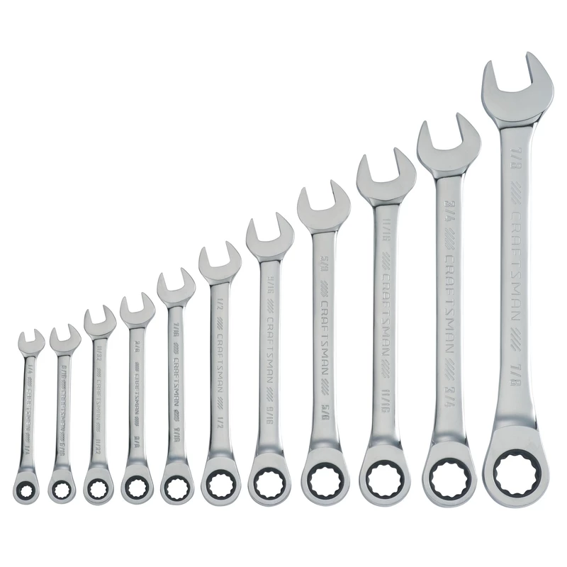 Craftsman SAE Ratcheting Combination Wrench Set 11 pc. 1 Craftsman SAE Ratcheting Combination Wrench Set 11 pc.