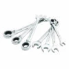 Craftsman Metric Reversible Ratcheting Combination Wrench Set 7 pc.