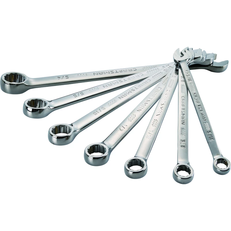 Craftsman SAE Long Panel Combination Wrench Set 7 pc. 1 Craftsman SAE Long Panel Combination Wrench Set 7 pc.