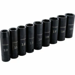 Craftsman 3/8 in. drive Metric 6 Point Deep Socket Set Deep Impact Socket Set 9 pc.