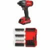 Craftsman V20 Impact Driver Kit, Cordless, 1/4-Inch With Drill/Driver Set, Impact Ready Bits, 33 Pieces (Cmcf800C2 & Cmaf1333)