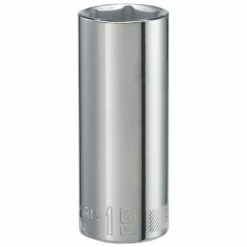 Craftsman Deep Socket, Metric, 3/8-Inch Drive, 19Mm, 6-Point (Cmmt44436)