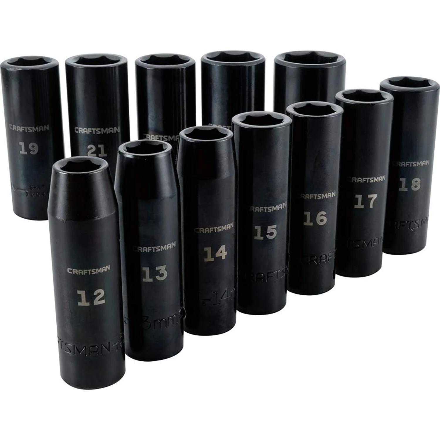 Craftsman Impact Socket Set, Metric, 1/2-Inch, 12-Piece (Cmmt15887) 2 Craftsman Impact Socket Set, Metric, 1/2-Inch, 12-Piece (Cmmt15887) - Image 2