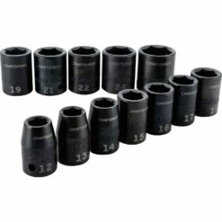 Craftsman Impact Socket Set, Metric, 1/2-Inch, 12-Piece (Cmmt15885)