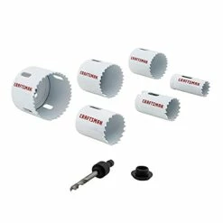Craftsman Hole Saw Kit, Bi-Metal Set, 7-Piece (Cmah1Set7)