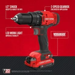 Craftsman V20 Cordless Drill/Driver Kit (CMCD700C1) -Cheap Craftsman Store 61 YcKto93L. AC SL1000