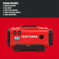 Craftsman V20 Inflator, Tool Only (Cmce520B) , Red -Cheap Craftsman Store 613C4vN816L.US1500