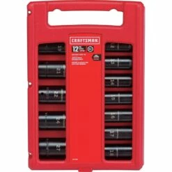 Craftsman Impact Socket Set, Metric, 1/2-Inch, 12-Piece (Cmmt15887)