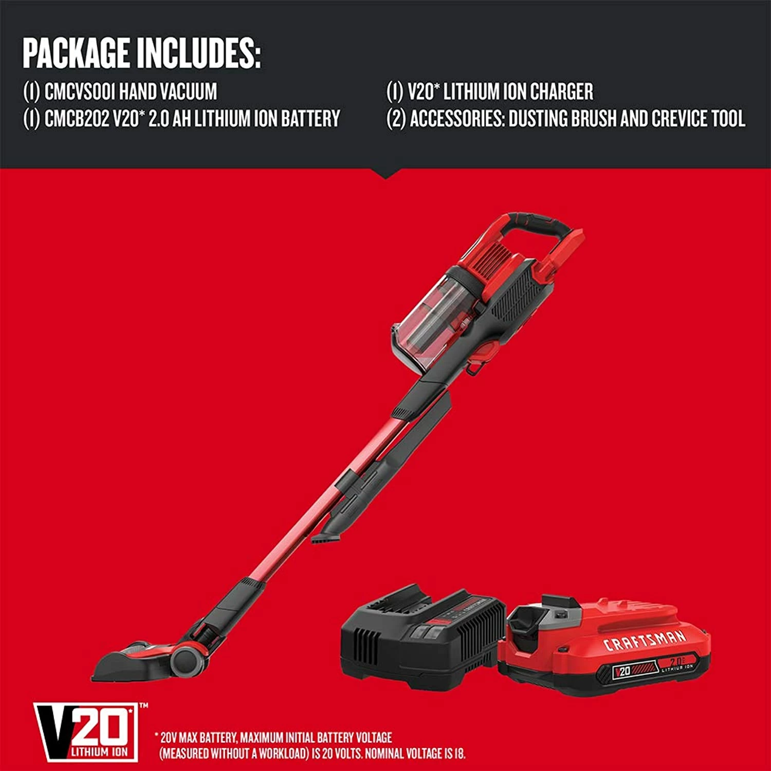 Craftsman Cmcvs001D1 Vacuum, Red 2 Craftsman Cmcvs001D1 Vacuum, Red - Image 2