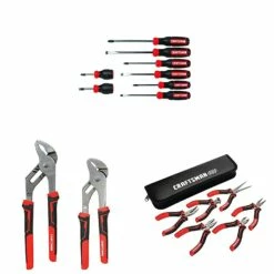 Craftsman Screwdriver Set, 8-Piece With Pliers, 2-Piece Groove Joint Set & 6-Piece Mini Set (Cmht65075, Cmht82547, Cmht81716)
