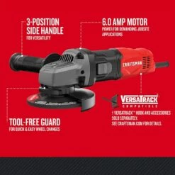 Craftsman Small Angle Grinder Tool 4-1/2-Inch, 6-Amp (CMEG100) -Cheap Craftsman Store 61iToF3 awL. AC SL1000