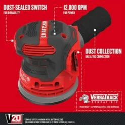 Craftsman V20 Random Orbit Sander, Tool Only (Cmcw220B) -Cheap Craftsman Store 61mHNLyO9aS.US1500