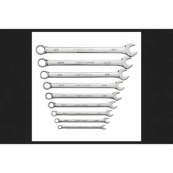 Craftsman 9 Pc. Standard 12 Pt. Full Polish Long Pattern Combination Wrench Set