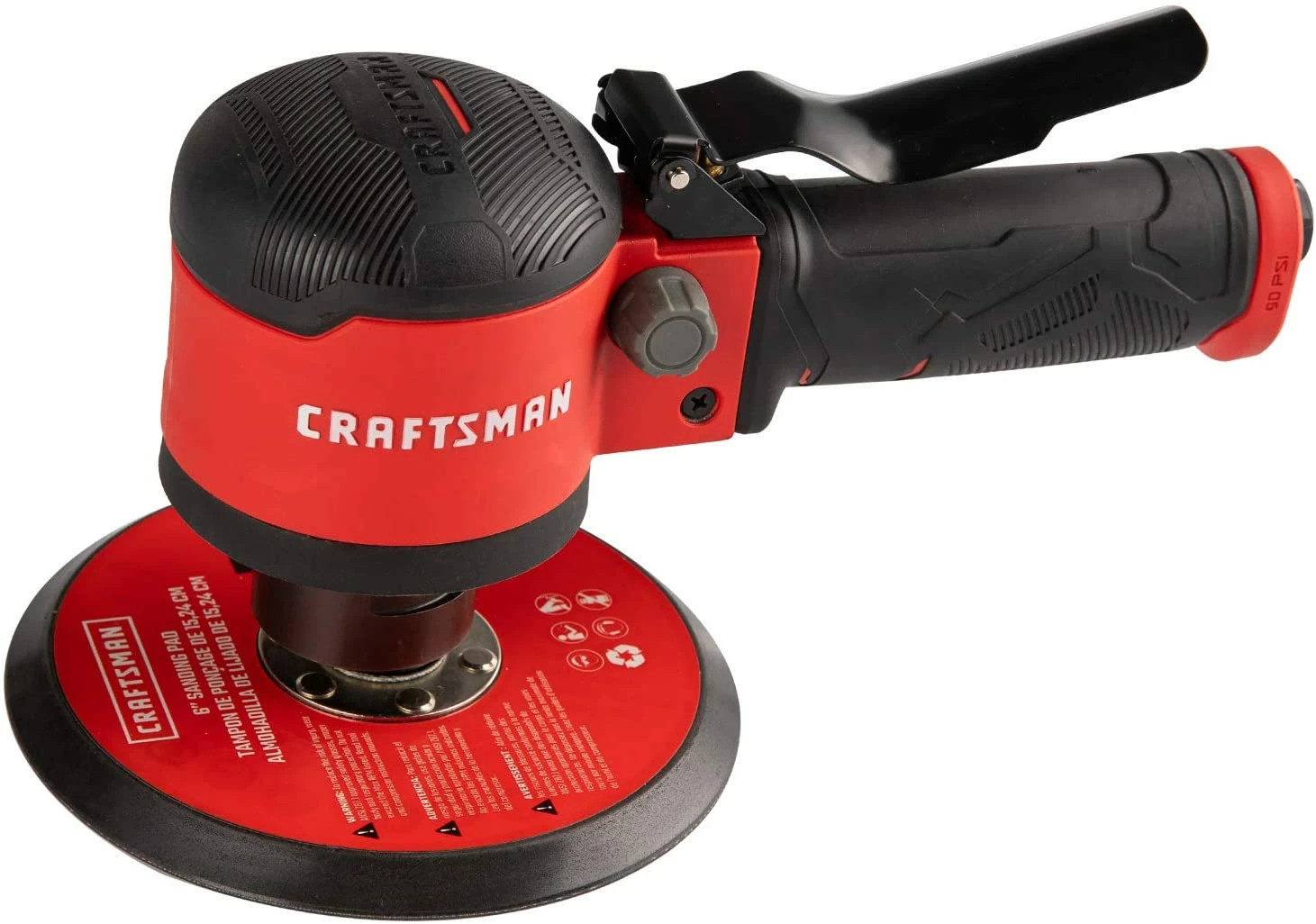 Craftsman CMXPTSG1014NB Dual Action Air Disc Sander, Red 1 Craftsman CMXPTSG1014NB Dual Action Air Disc Sander, Red