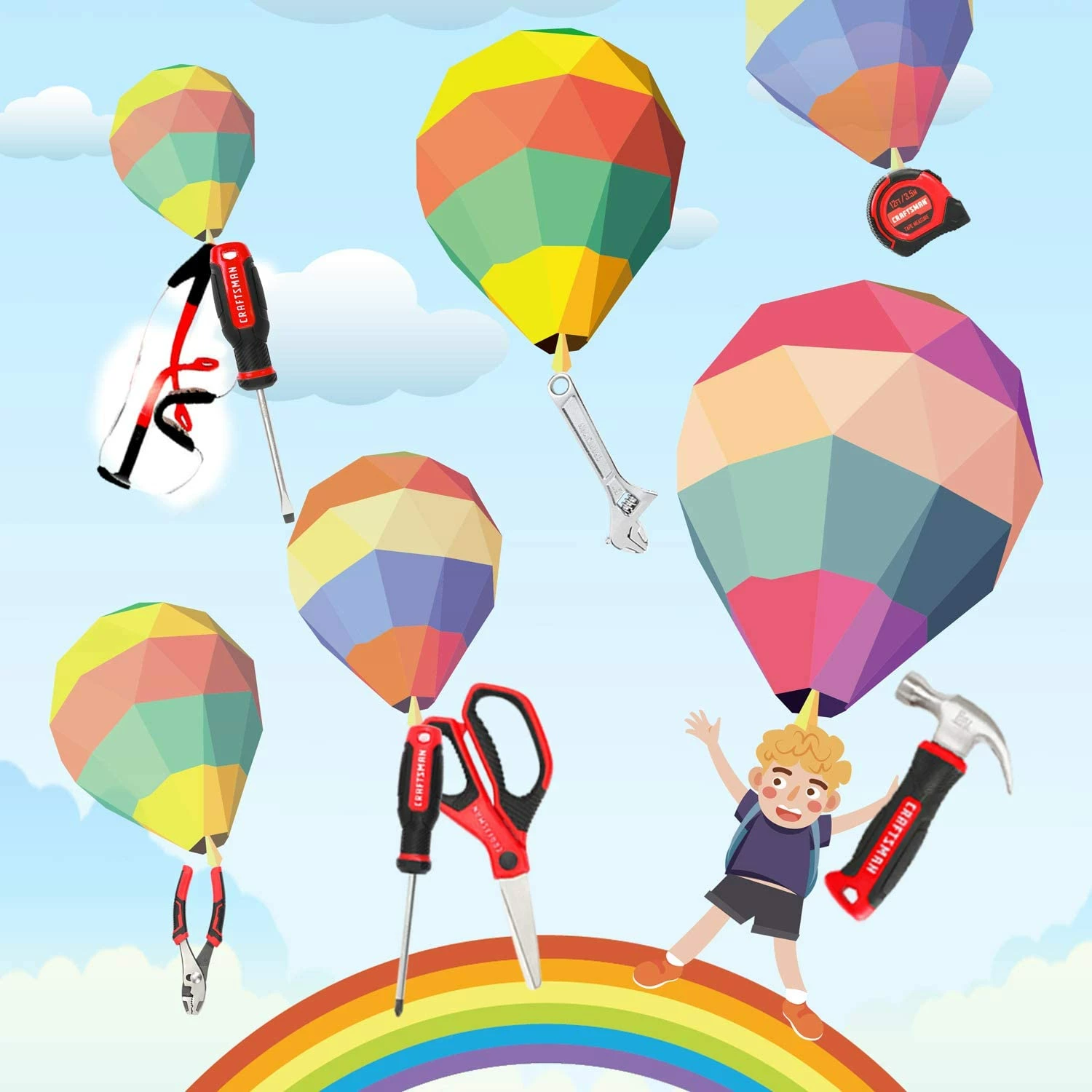 Craftsman 8-Piece Kids Junior Tool Set with Tool Bag, Real Tools 4 Craftsman 8-Piece Kids Junior Tool Set with Tool Bag, Real Tools - Image 4