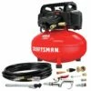 Craftsman Air Compressor, 6 Gallon, Pancake, Oil-Free With 13 Piece Accessory Kit (Cmec6150K)