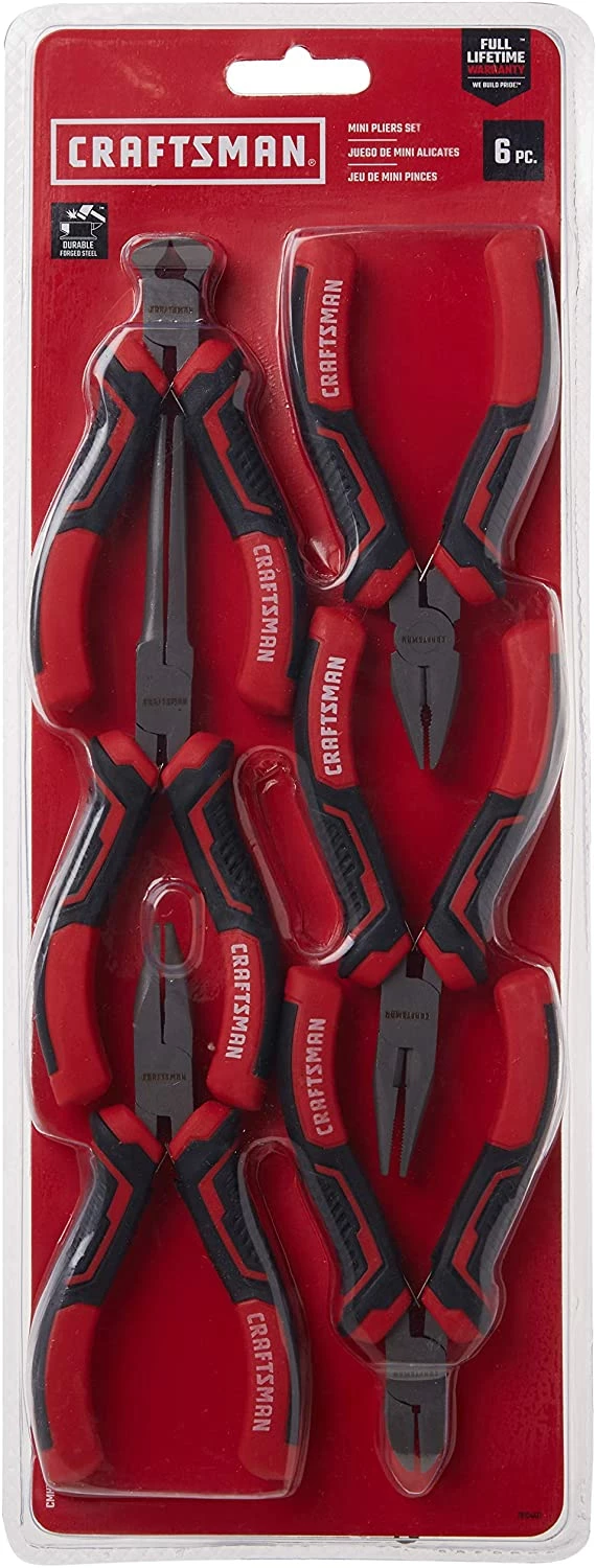 Craftsman Pliers, 6-Piece Mini Set with Pouch (CMHT81716) 4 Craftsman Pliers, 6-Piece Mini Set with Pouch (CMHT81716) - Image 4
