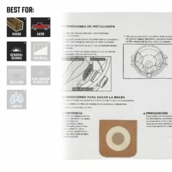 Craftsman Cmxzvbe38749 General Purpose Wet/Dry Shop Vacuum Dust Collection Bags For 16 And 20 Gallon Shop Vacuums, 3-Pack -Cheap Craftsman Store 81MkfUTHRMS.US1500