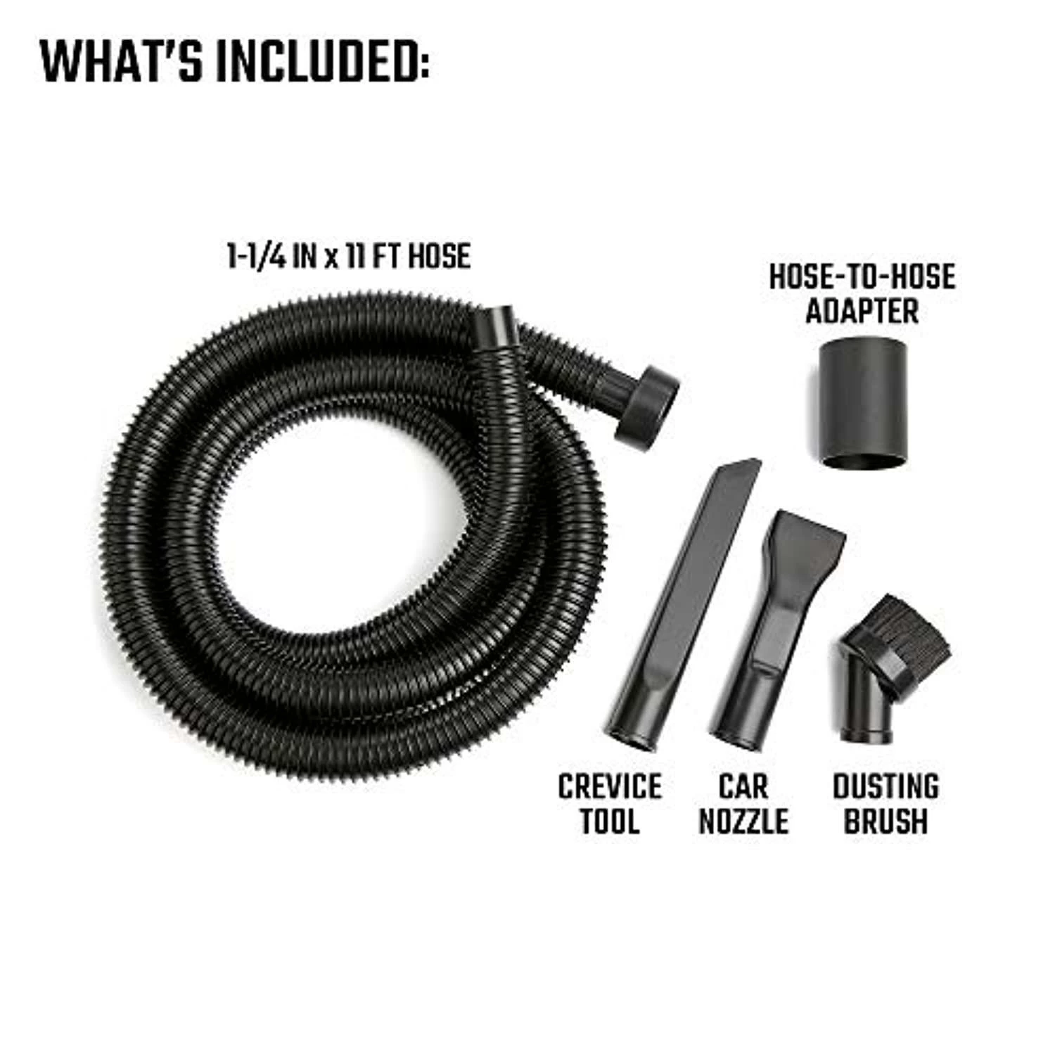 craftsman cmxzvbe38662 1-1/4 in. 5-piece wet/dry vac car cleaning kit, automotive detailing accessories for shop vacuums 3 craftsman cmxzvbe38662 1-1/4 in. 5-piece wet/dry vac car cleaning kit, automotive detailing accessories for shop vacuums - Image 3