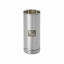 Craftsman 9/16 in. Easy-To-Read Socket 12 pt. Deep 1/4 in. drive