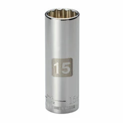 Craftsman 15mm x 3/8" Drive Easy-to-Read 12 pt. Deep Socket