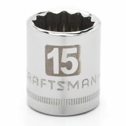 Craftsman 15mm x 3/8" Drive 12 pt. Easy-to-Read Socket
