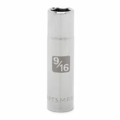 Craftsman 9/16" 1/2" Drive 6 pt. Easy-To-Read Deep Socket