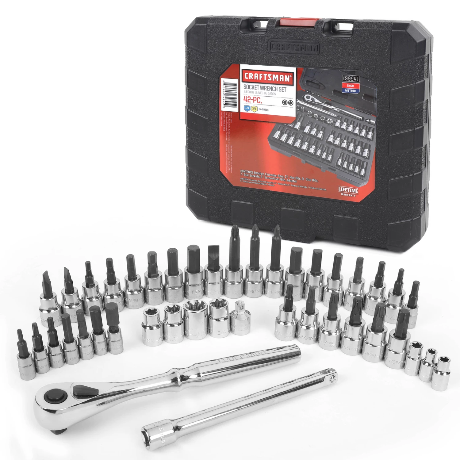 Craftsman 42-Piece Bit and Torx Bit Socket Wrench Set 1 Craftsman 42-Piece Bit and Torx Bit Socket Wrench Set