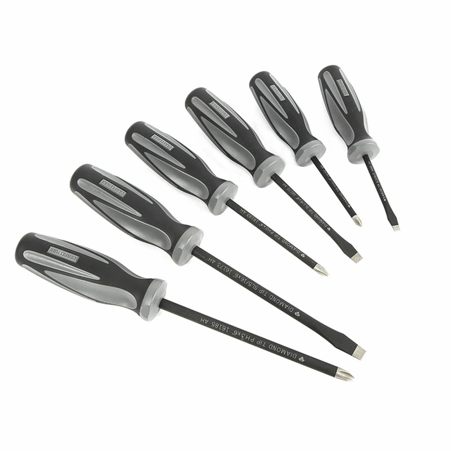 Craftsman 6-Piece Extreme Grip Diamond Tip Screwdriver Set 2 Craftsman 6-Piece Extreme Grip Diamond Tip Screwdriver Set - Image 2