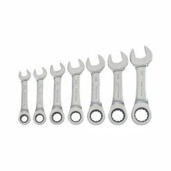 Craftsman 7pc. Stubby Combination Wrench Set - Polished Chrome