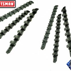 Craftsman 6pc CRAFTSMAN SOCKET HOLDER RAILS RACKS 1/4 3/8" 1/2" MOUNTABLE USA MADE BLACK