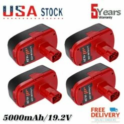 Craftsman 4PCS 19.2Volt PP2030 For Craftsman C3 5.0Ah Lithium-Ion Battery 11375 130279005